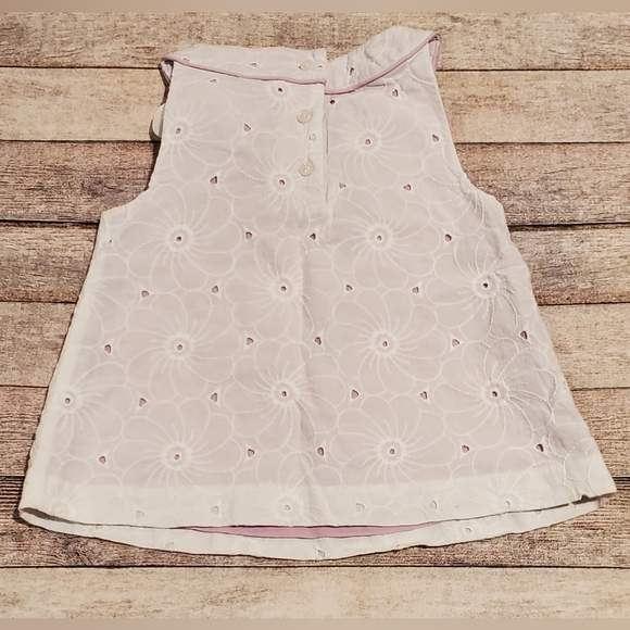 Janie and Jack Spring Gazebo Floral Eyelet Top Girls Size 4 - Picture 2 of 6